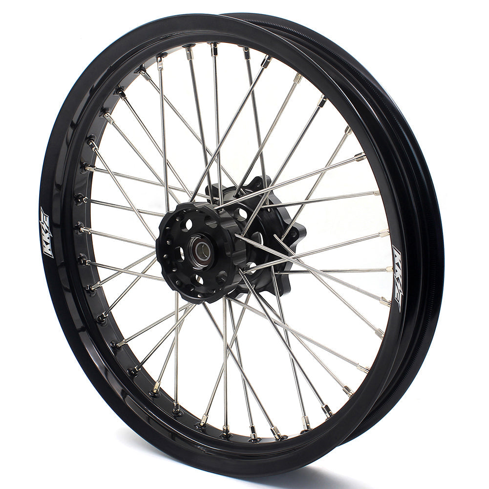 KKE 2.5*19 & 4.25*17 Cush Drive Supermoto Wheels for SUZUKI Dr650se 1996-2021 Black