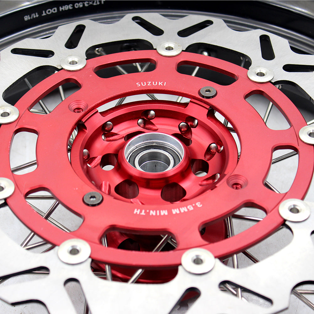KKE 17 Inch Supermoto Wheels Tires for SUZUKI RMZ250 2007-2024 RMZ450 2005-2024