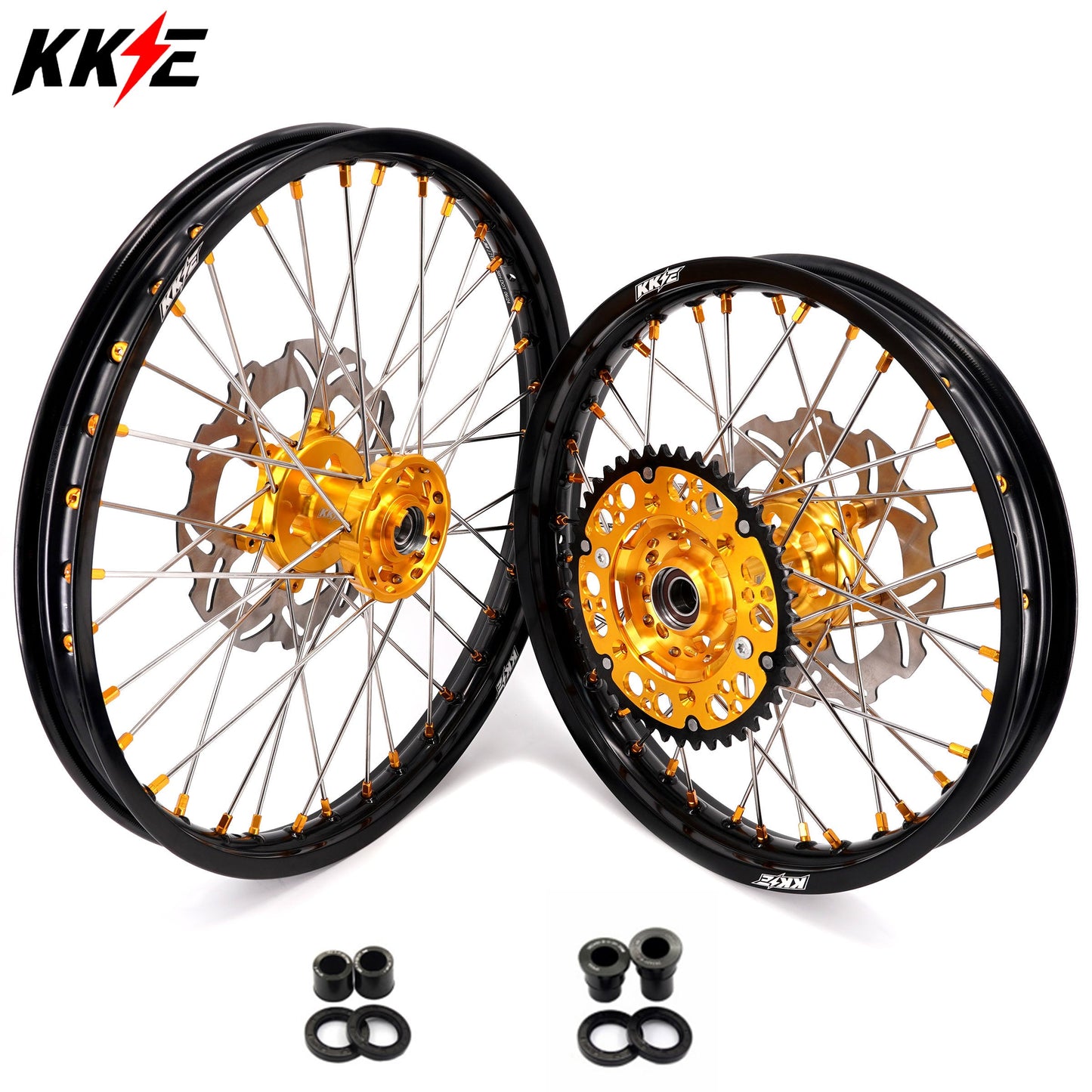 KKE 21/18 Endueo Dirt Spoked Wheels For SUZUKI DRZ400 DRZ400E DRZ400S