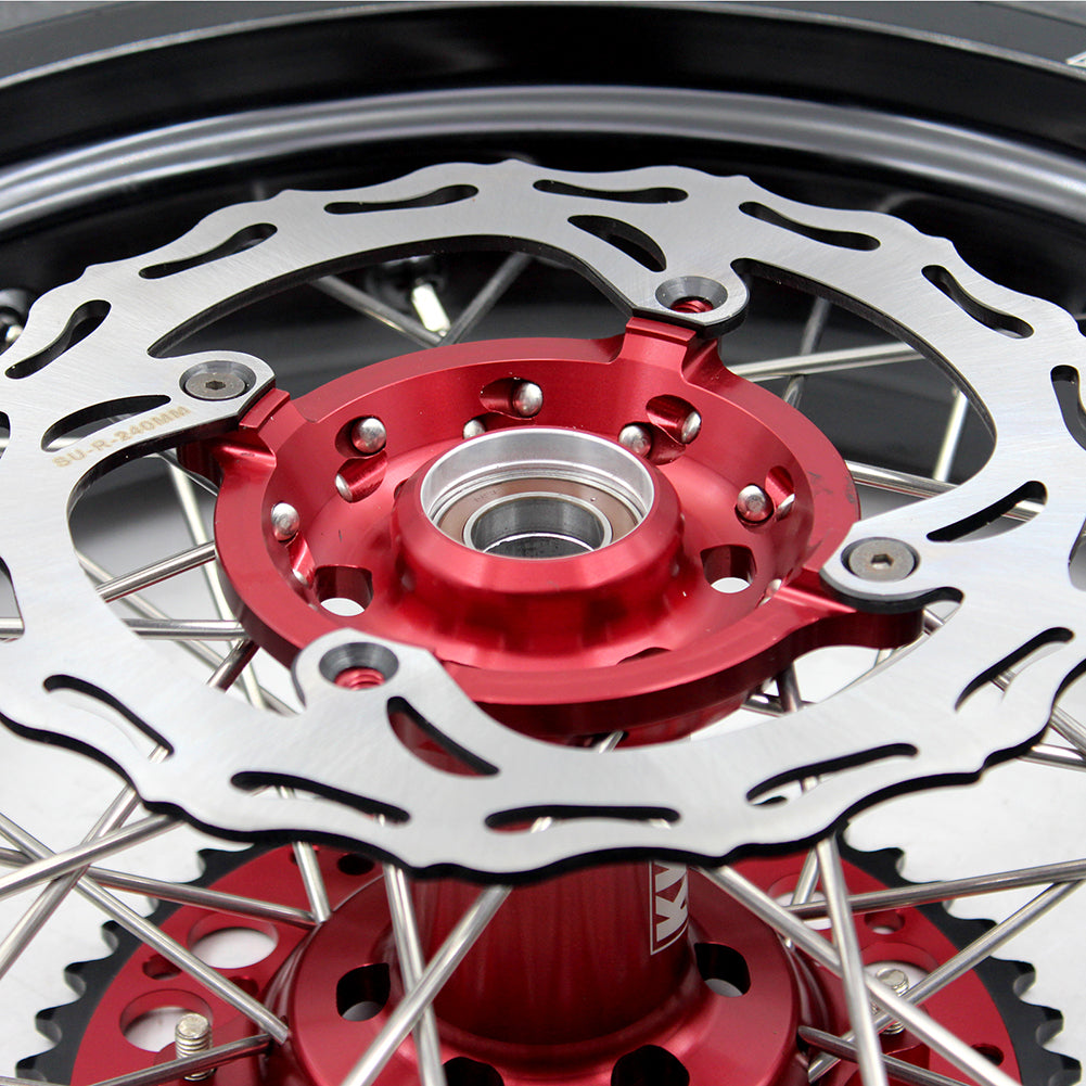 KKE 17 Inch Supermoto Wheels Tires for SUZUKI RMZ250 2007-2024 RMZ450 2005-2024