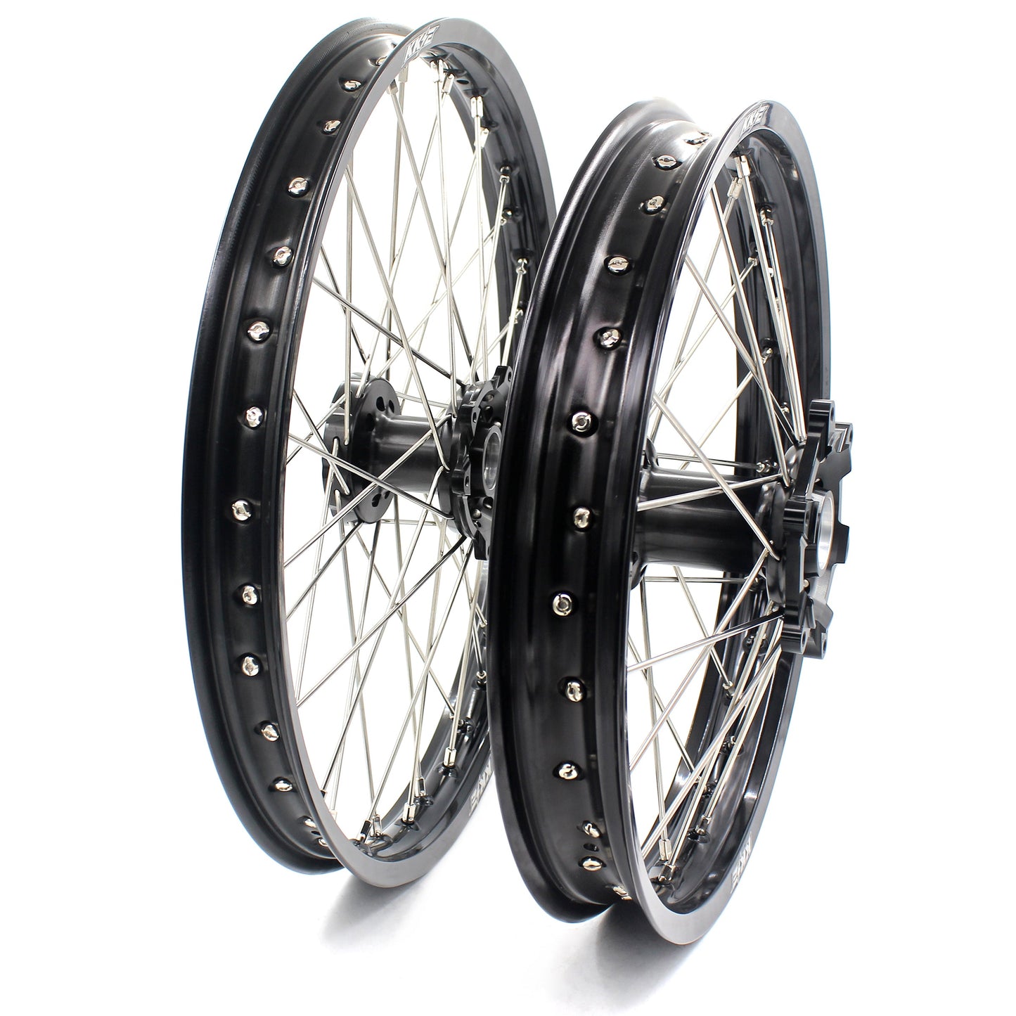 KKE 21" 19" Alloy Wheels Rims For HONDA CR125R CR250R CRF250R CRF450R Black