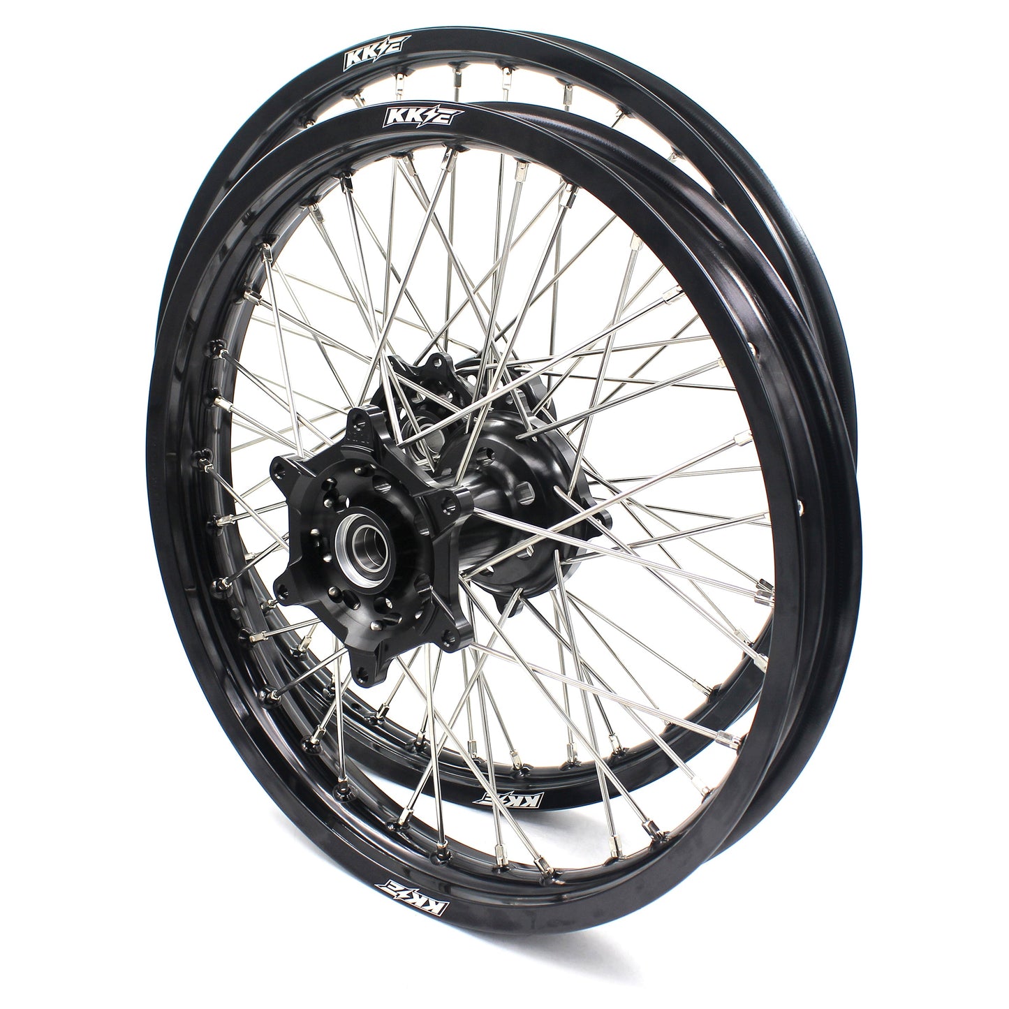 KKE 21" 19" Alloy Wheels Rims For HONDA CR125R CR250R CRF250R CRF450R Black