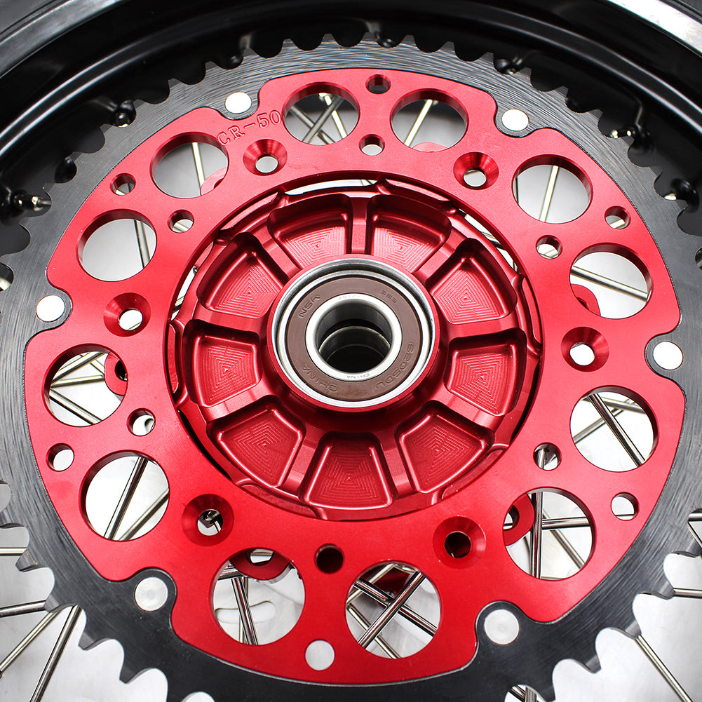 KKE 17 Inch CUSH Drive Supermoto Rims Tires For HONDA XR650L 1993-2024