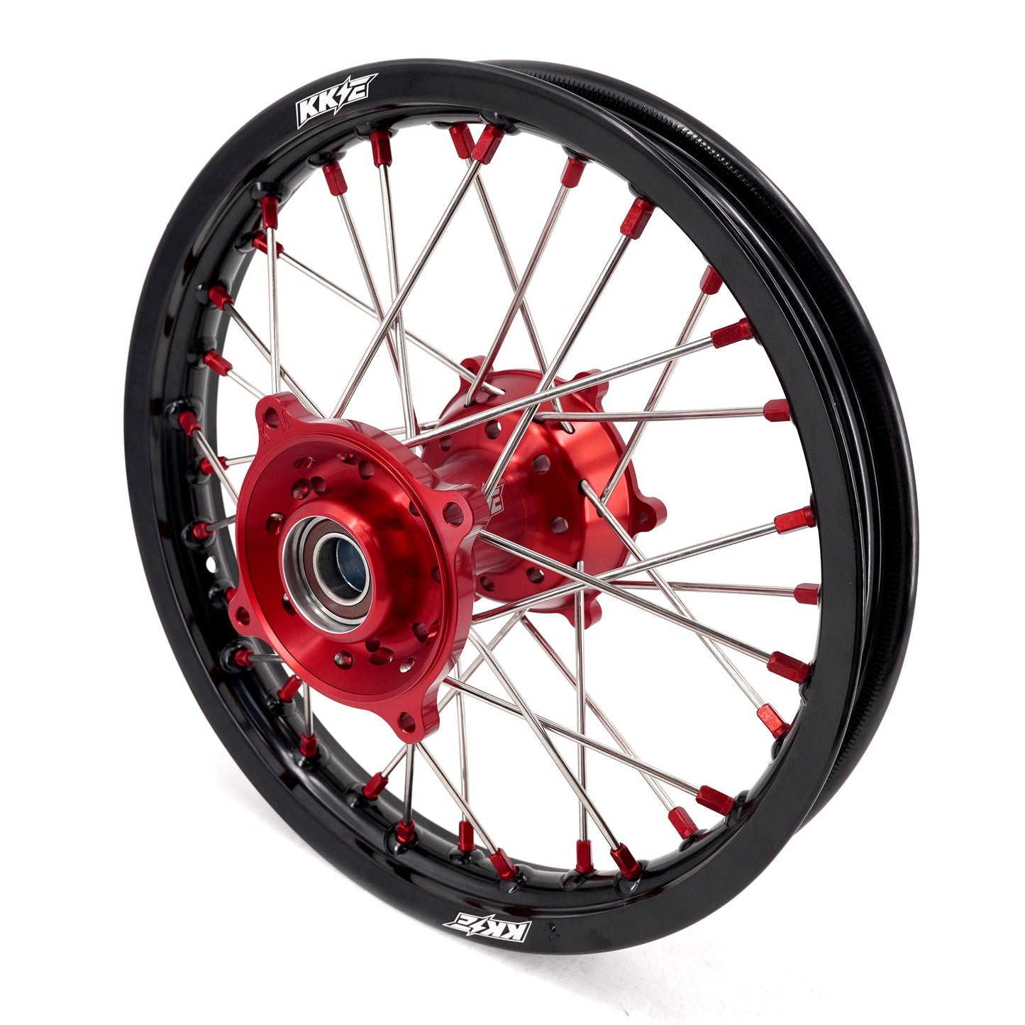 KKE 17"*1.4/14"*1.6 Small Kid's Wheels For KTM SX 85 GAS GAS MC85 2021-2024 Red Nipples