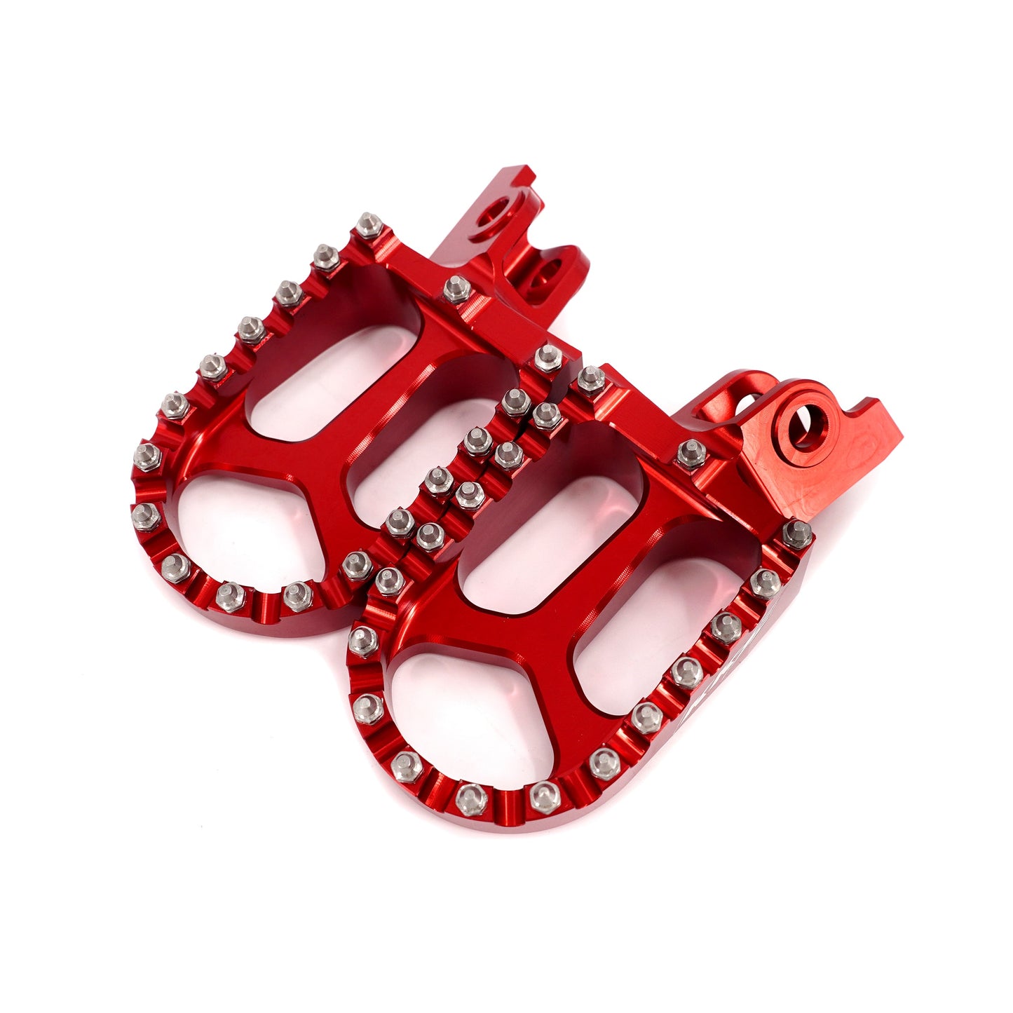 KKE Footpegs Billet Foot Rest For Rawrr Mantis, Mantis X, Red and Black (Collective)