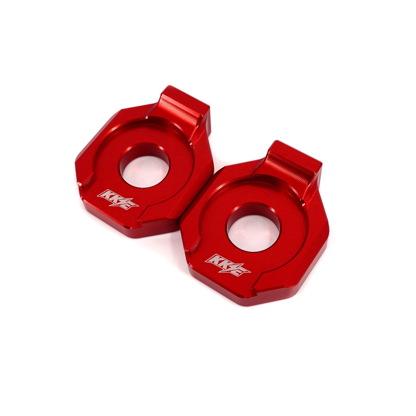 KKE Axle Chain Adjuster Blocks Fit Rawrr Mantis, Mantis X Black and Red (Collective)