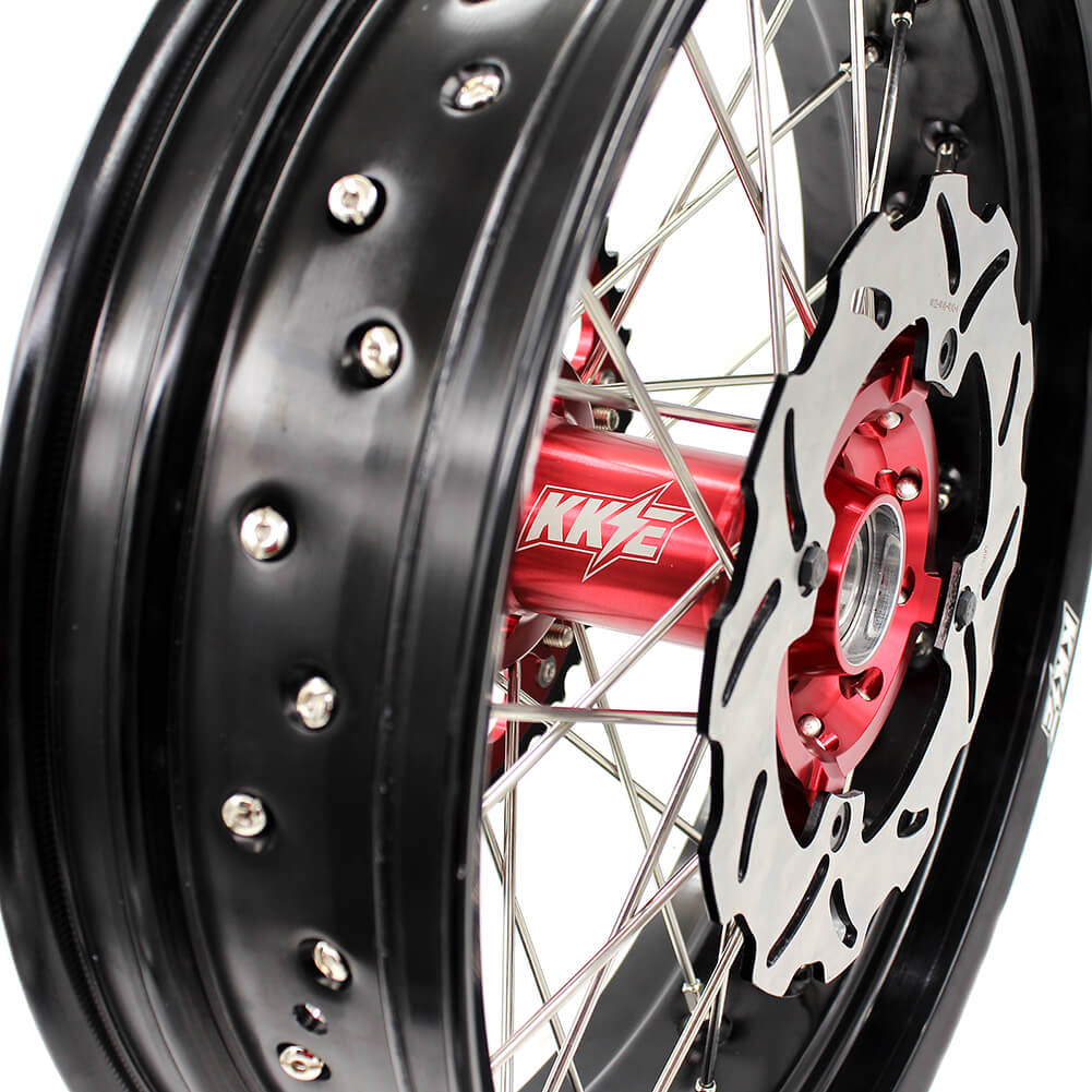 KKE 17" Supermoto Wheels for HONDA CRF250X 2004 CRF450X 2005-2018