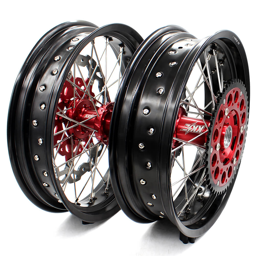 KKE 17" Supermoto Wheels for HONDA CRF250X 2004 CRF450X 2005-2018