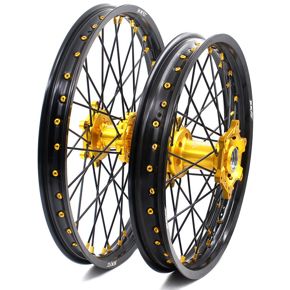 KKE 21 & 19 MX Wheels For SUZUKI RM125 2001-2007 RM250 2008 Off Road Rim Set