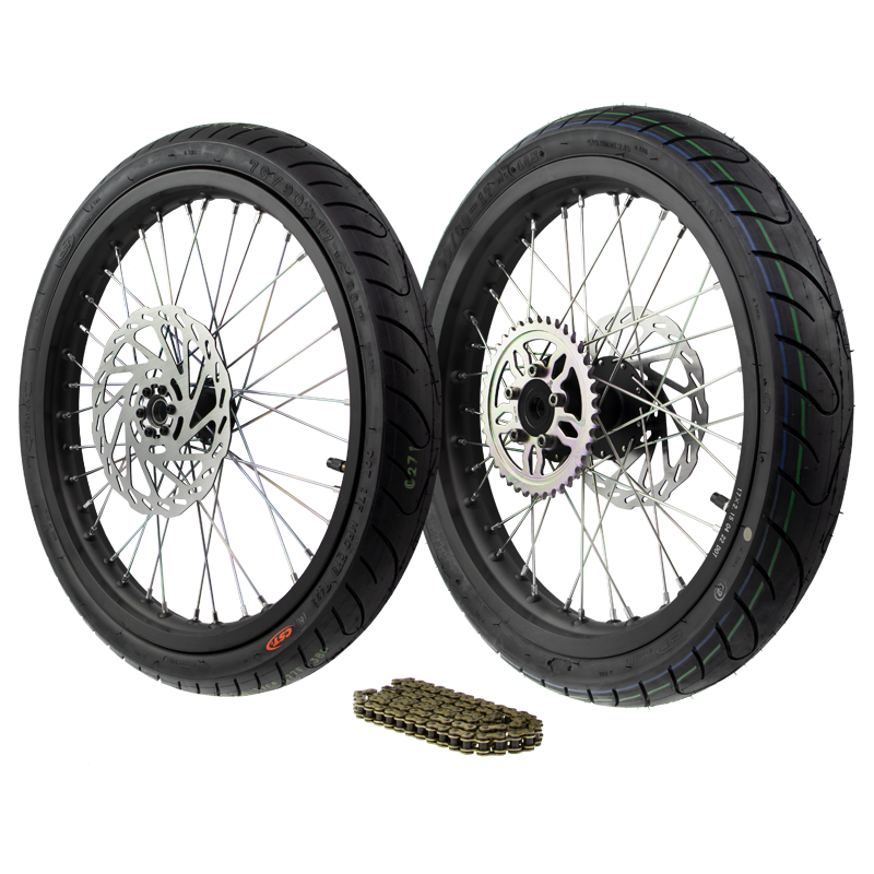 Complete Supermotor Wheel Set 17" Talaria Sting MX4