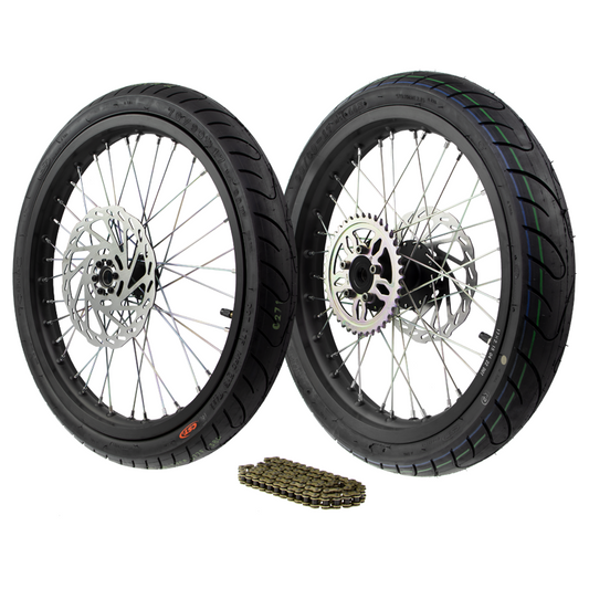 Complete Supermotor Wheel Set 17" Talaria Sting MX4