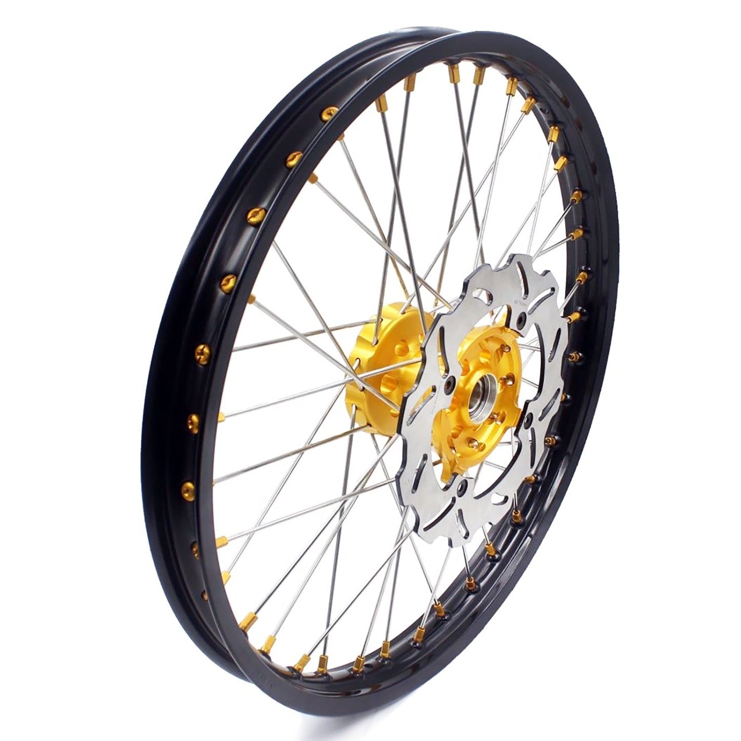 KKE 21 & 18 Enduro Rims for Suzuki RMZ250 2007-2022 RMZ450 2005 Gold Nipple