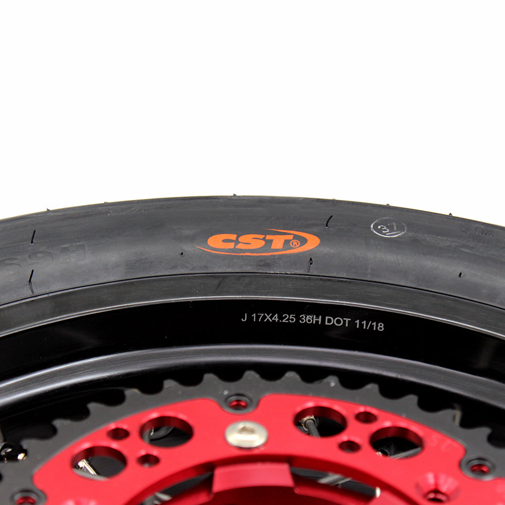 KKE 17 Inch Supermoto Wheels Tires for SUZUKI RMZ250 2007-2024 RMZ450 2005-2024