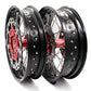 KKE 17 inch Supermoto Wheels Rims for HONDA XR650L 1993-2024 Red Hub Discs