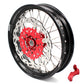 KKE 17 inch Supermoto Wheels Rims for HONDA XR650L 1993-2024 Red Hub Discs