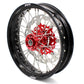 KKE 17 inch Supermoto Wheels Rims for HONDA XR650L 1993-2024 Red Hub Discs