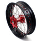 KKE 17 Inch OEM Size Supermoto Wheels for Honda XR650L 1993-2024 Red Nipple