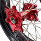 KKE 17 Inch OEM Size Supermoto Wheels for Honda XR650L 1993-2024 Red Nipple