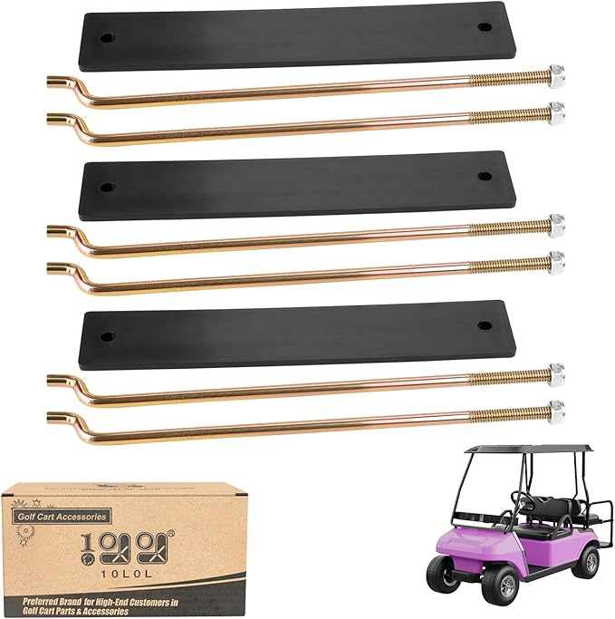 Club Car DS Golf Cart Accessories Battery Mounting Plate and Rod Kit 1998-2005