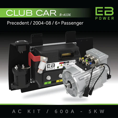 Eco Battery AC Conversion Kit for Club Car Precedent (2004–09+) – 350A, 450A, 600A Options