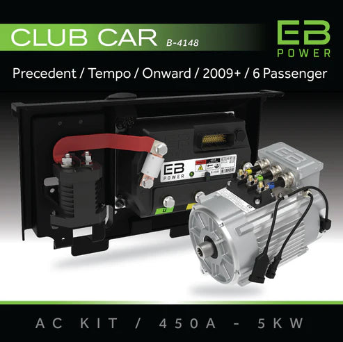 Eco Battery AC Conversion Kit for Club Car Precedent (2004–09+) – 350A, 450A, 600A Options