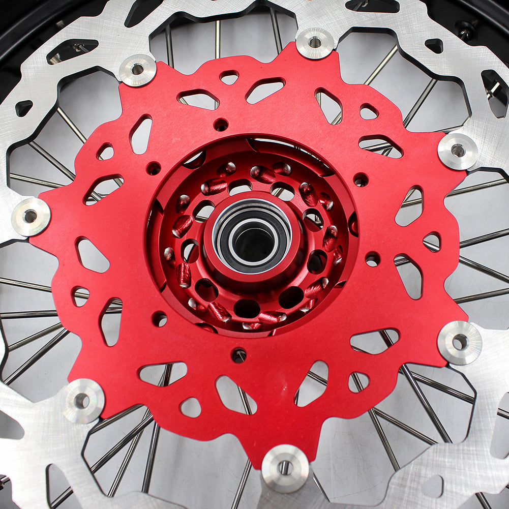 KKE 17 Inch CUSH Drive Supermoto Rims Tires For HONDA XR650L 1993-2024