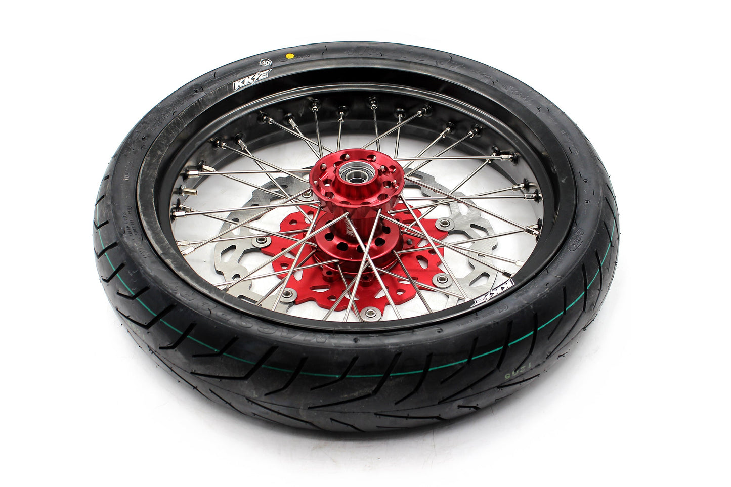 KKE 17" Supermoto Wheels Tires For HONDA CRF250R 04-13 CRF450R 02-12