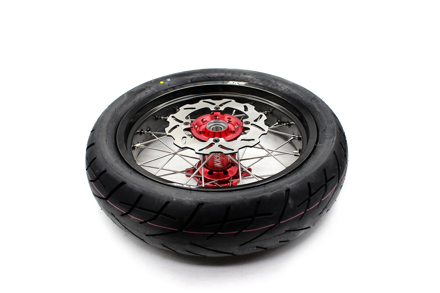 KKE 17" Supermoto Wheels Tires For HONDA CRF250R 04-13 CRF450R 02-12