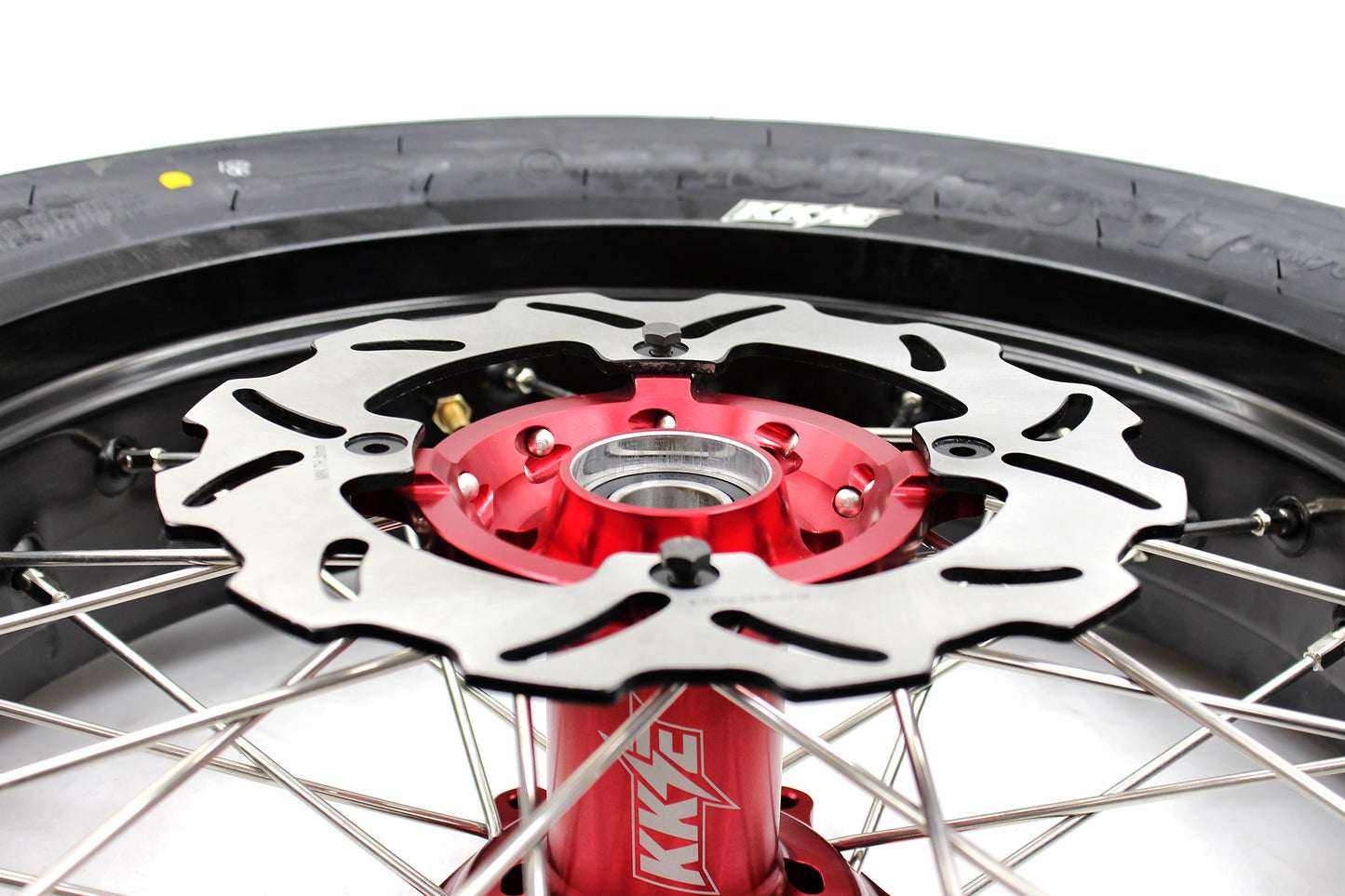 KKE 17" Supermoto Wheels Tires For HONDA CRF250R 04-13 CRF450R 02-12