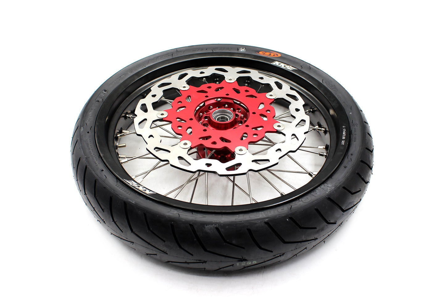 KKE 17" Supermoto Wheels Tires For HONDA CRF250R 04-13 CRF450R 02-12