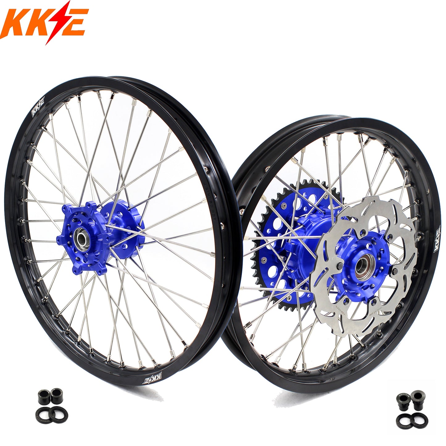 KKE 21 & 18 CUSH Drive Wheels Rims For SUZUKI DRZ400SM 2005-2024