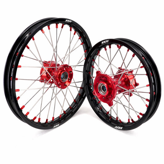 KKE 17"*1.4/14"*1.6 Small Kid's Wheels For KTM SX 85 GAS GAS MC85 2021-2024 Red Nipples