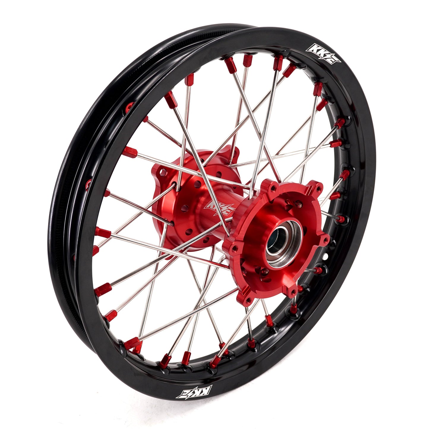 KKE 17"*1.4/14"*1.6 Small Kid's Wheels For KTM SX 85 GAS GAS MC85 2021-2024 Red Nipples