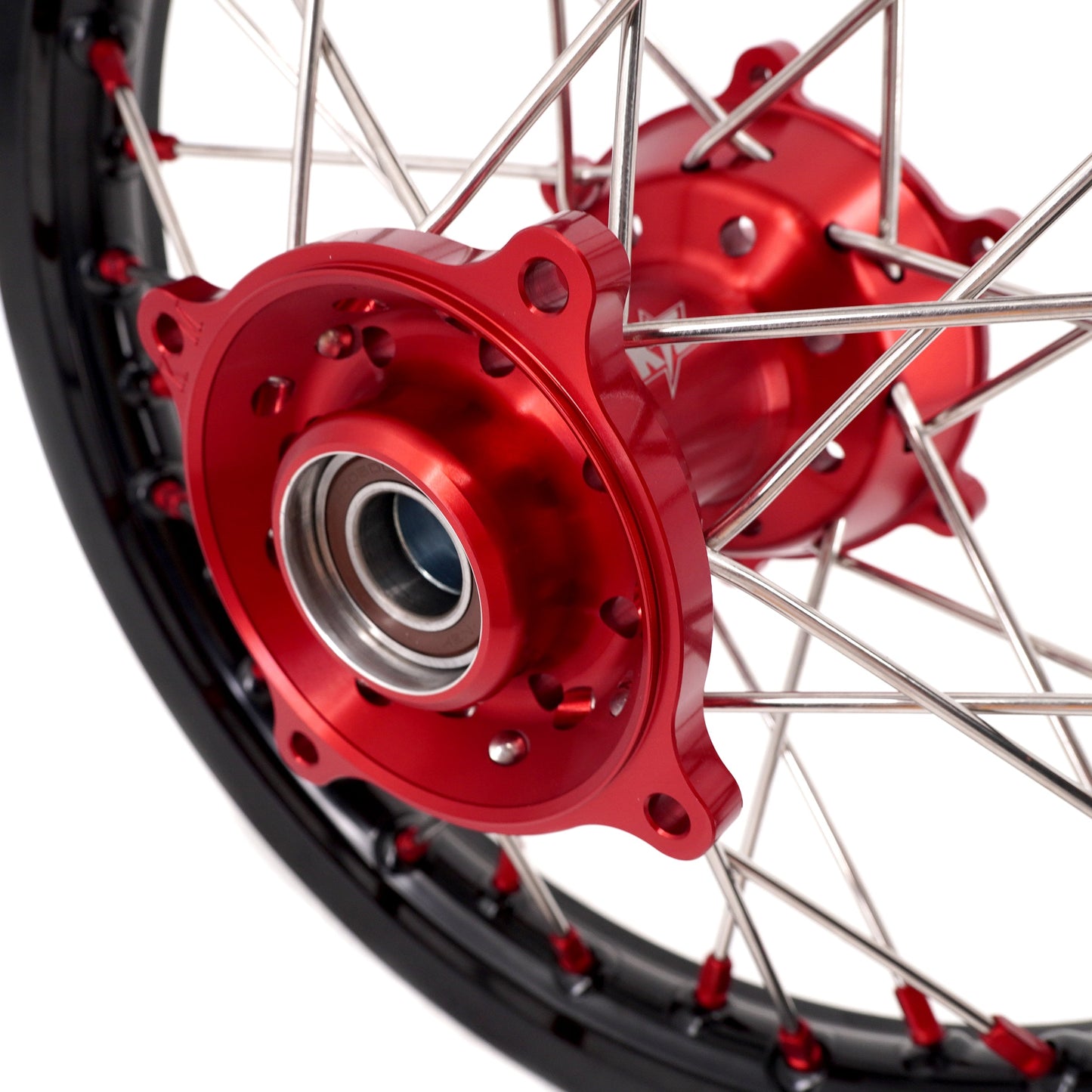 KKE 17"*1.4/14"*1.6 Small Kid's Wheels For KTM SX 85 GAS GAS MC85 2021-2024 Red Nipples