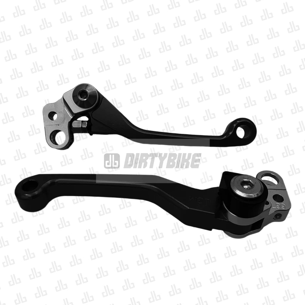 DirtyBike Break-Away Folding Aluminum Brake Lever Set Surron LBX and Talaria Sting