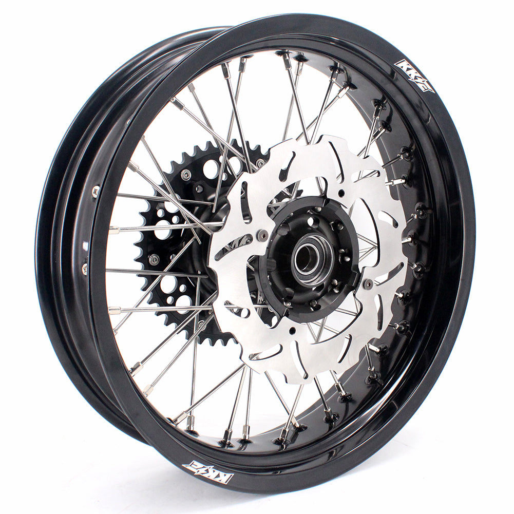 KKE 17 Inch Supermoto Rims for Honda CRF250R 04-13 CRF450R 02-12 Black