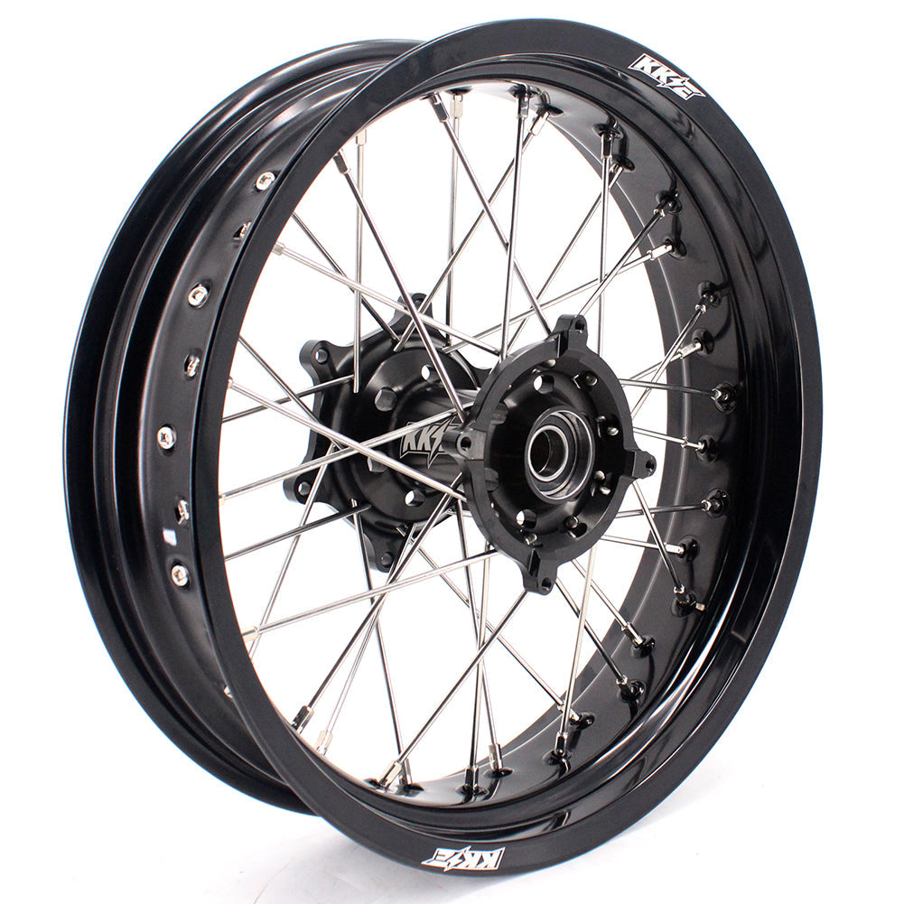KKE 17 Inch Supermoto Rims for Honda CRF250R 04-13 CRF450R 02-12 Black