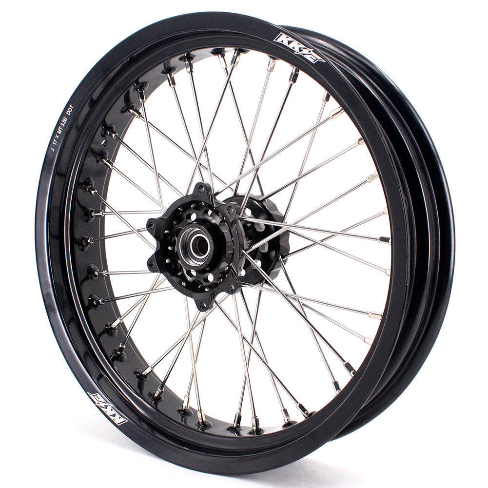 KKE 17 Inch Supermoto Rims for Honda CRF250R 04-13 CRF450R 02-12 Black