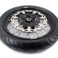 KKE CUSH DRIVE 3.5-4.25*17" Supermoto Wheels Kit For SUZUKI DRZ400 DRZ400E DRZ400S CST Tires