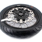 KKE CUSH DRIVE 3.5-4.25*17" Supermoto Wheels Kit For SUZUKI DRZ400 DRZ400E DRZ400S CST Tires