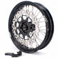 KKE 17 inch Supermoto Wheels Rims for HONDA XR650L 1993-2024 Black Hub Discs