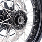 KKE 17 inch Supermoto Wheels Rims for HONDA XR650L 1993-2024 Black Hub Discs
