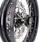 KKE 17 inch Supermoto Wheels Rims for HONDA XR650L 1993-2024 Black Hub Discs