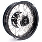KKE 17 inch Supermoto Wheels Rims for HONDA XR650L 1993-2024 Black Hub Discs