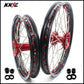 KKE 17 & 14 Kids Wheels Rims For HONDA CRF150R CRF150RB 2007-2025 Red Alloy Nipple
