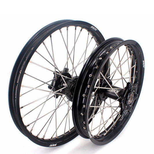 KKE 21/18 Enduro Off Road Wheels Rim Fit For SUZUKI DRZ400SM 2005-2024 Black Hub