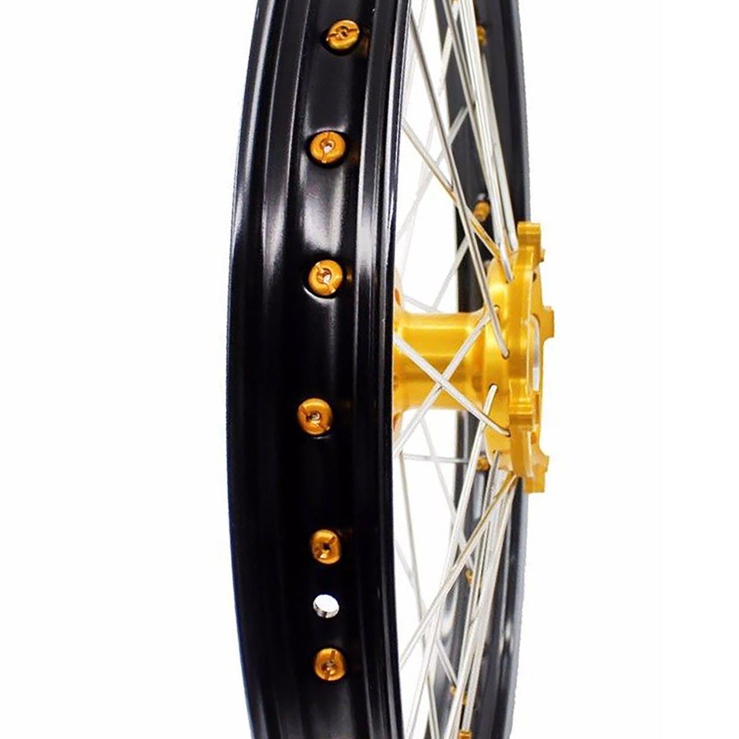 KKE 21 & 18 Enduro Rims for Suzuki RMZ250 2007-2022 RMZ450 2005 Gold Nipple