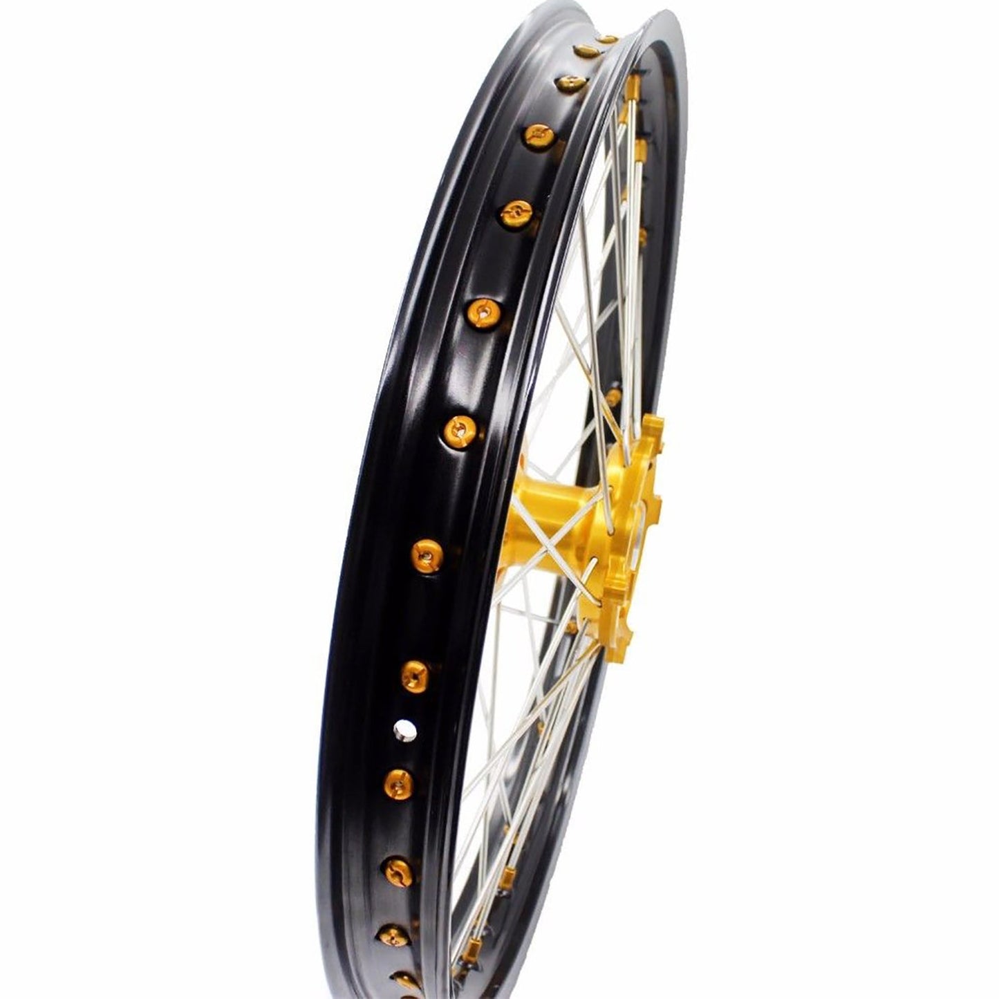 KKE 21 & 18 Enduro Rims for Suzuki RMZ250 2007-2022 RMZ450 2005 Gold Nipple