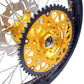 KKE 21 & 18 Enduro Rims for Suzuki RMZ250 2007-2022 RMZ450 2005 Gold Nipple