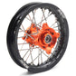 KKE 10/10 Small Kid's Wheels For KTM SX50 Mini Dirtbikes Orange Hub